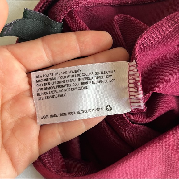 Wild Fable Burgundy High-Waisted Full Length Leggings. Women’s Size XS - Picture 8 of 9